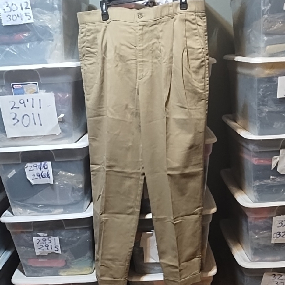 haggar Men's Tan Pants